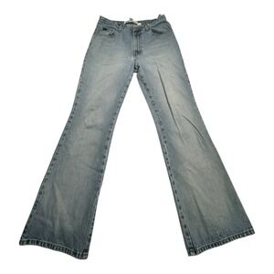 Express Jeans Mens 11 12 S Light Wash Flare Leg Denim Pants‎